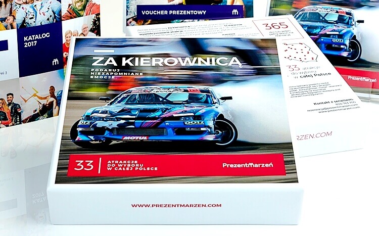 zestaw prezentowy prezentmarzeń za kierownicą