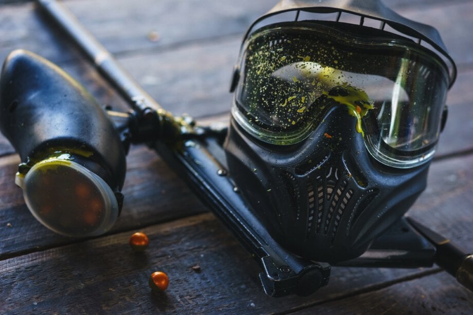 maska i sprzęt do gry w paintball