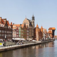 Gdańsk - widok na Żurawia i Motławę