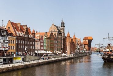 Gdańsk - widok na Żurawia i Motławę