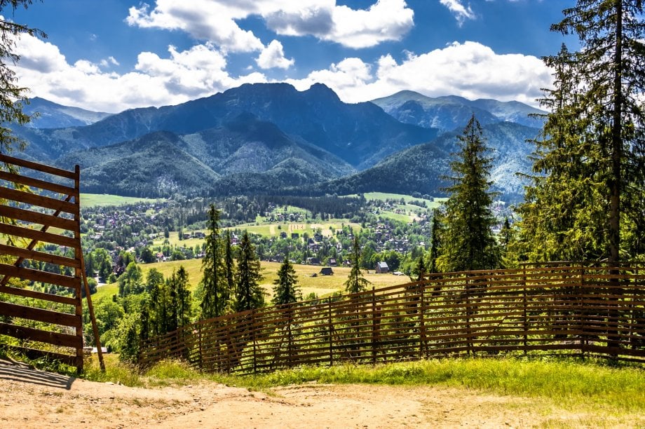 widok na Gubałówkę, Zakopane