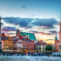 Zwiedzanie Warszawy widok na Starówkę