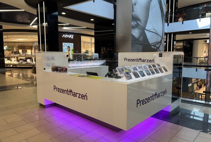 Wyspa handlowa Prezentmarzeń w galerii Alfa w Białymstoku