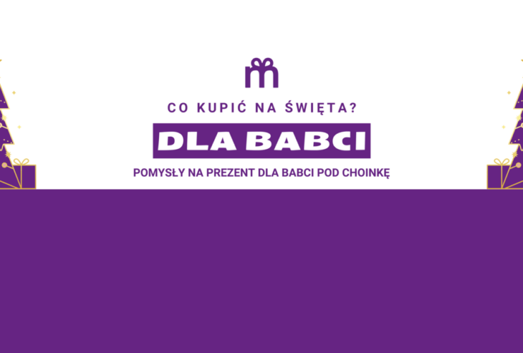 Grafika sugerująca pomysły na prezent dla babci na święta