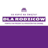 Grafika sugerująca pomysły na prezent dla rodziców na święta