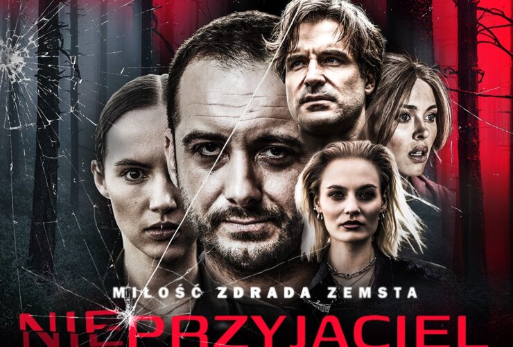 Plakat z premierą filmową "Nieprzyjaciel"