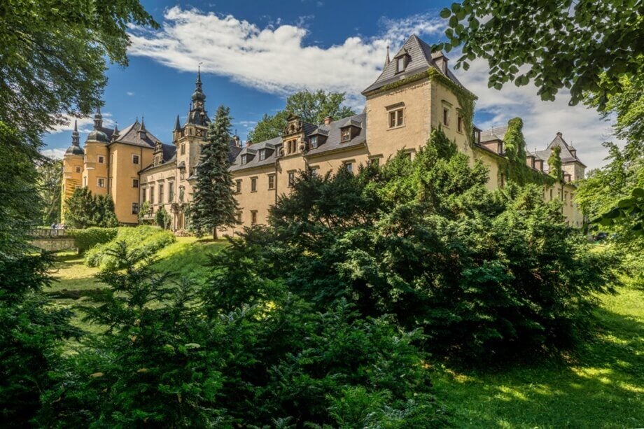 Widok na Zamek Kliczków