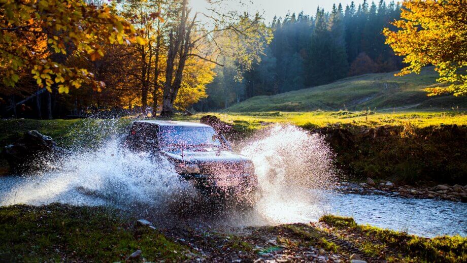 Off-road przez rzekę
