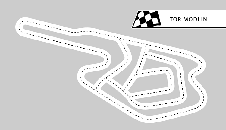 Tor Modlin - 40 km od Warszawy